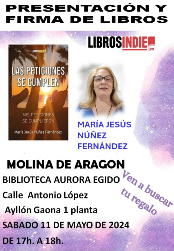 PRESENTACIÓN Y FIRMA DE LIBROS EN MOLINA DE ARAGON