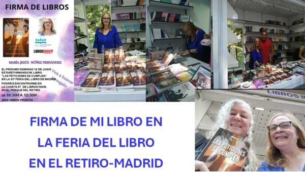 FIRMA DE MI LIBRO EN LA FERIA DEL LIBRO EN EL RETIRO-MADRID