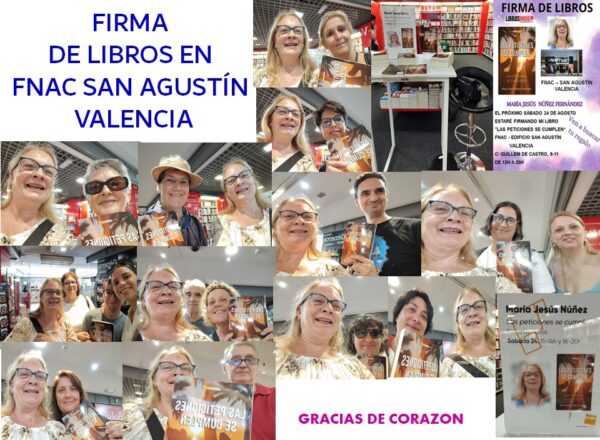 FIRMA DE LIBROS EN – FNAC SAN AGUSTÍN VALENCIA