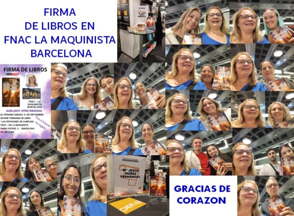 FIRMA DE LIBROS EN – FNAC- LA MAQUINISTA – BARCELONA