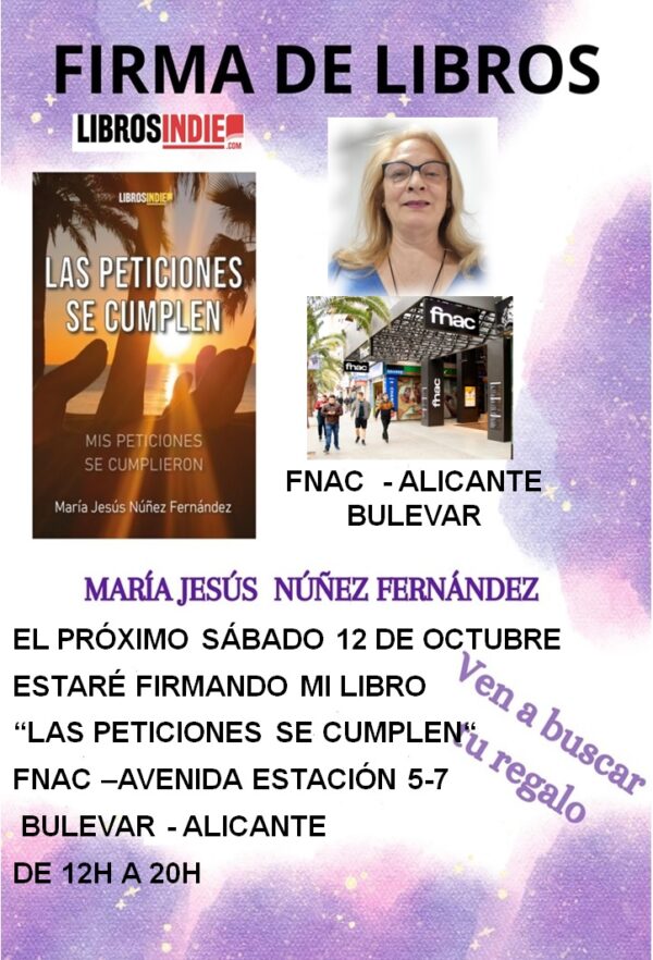 NUEVA FIRMA DE LIBROS EN FNAC – ALICANTE