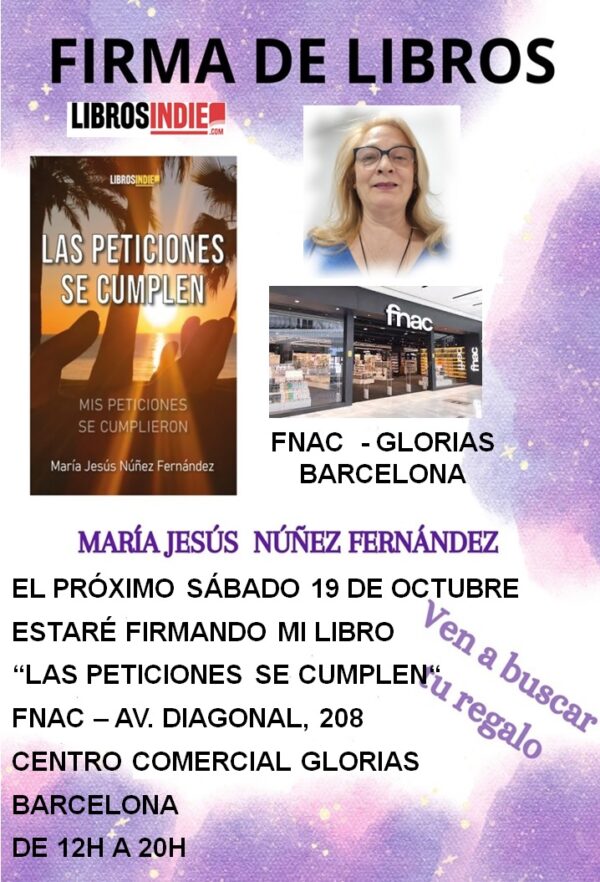 NUEVA FIRMA DE LIBROS EN FNAC LAS GLORIAS – BARCELONA