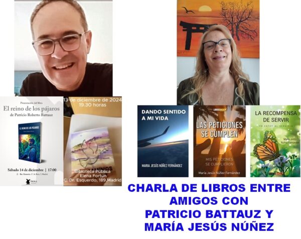 CHARLA DE LIBROS ENTRE AMIGOS CON PATRICIO BATTAUZ Y MARÍA JESÚS NÚÑEZ