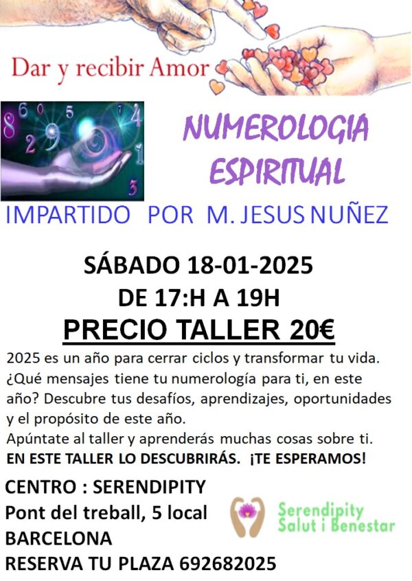 TALLER NUMEROLOGIA ESPIRITUAL